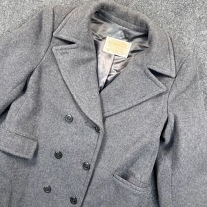 VTG Pendleton 100% Virgin Wool Maxi Coat Womens 12 Double
Breasted Gray *Read